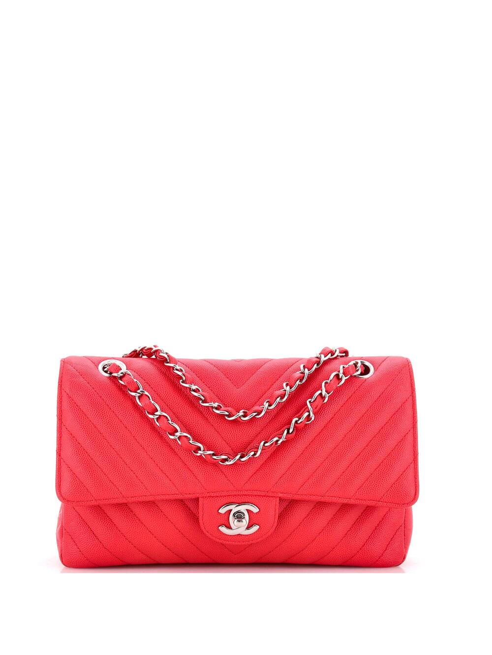 Chanel Classic Double Flap Bag Chevron #296826C49B